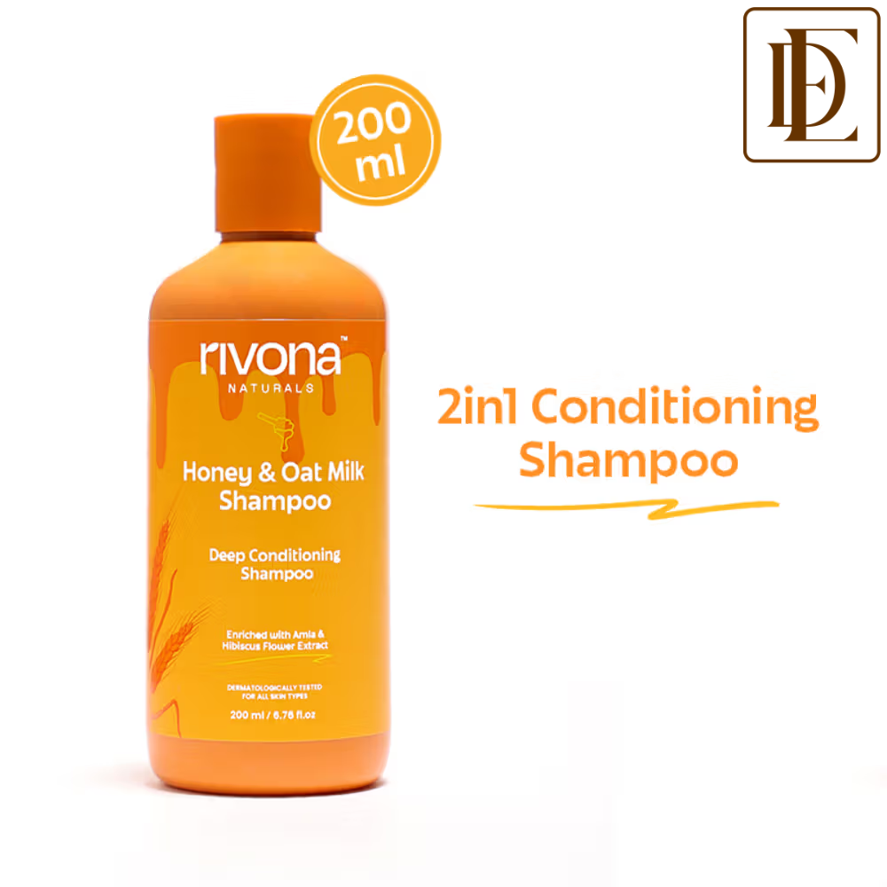 Rivona Naturals Honey & Oat Milk 2 In 1 Deep Conditioning Shampoo