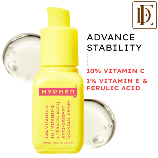 Hyphen 10% Vitamin C Serum with 1% Vitamin E & Ferulic Acid, Brightens & Fade Dark Spots