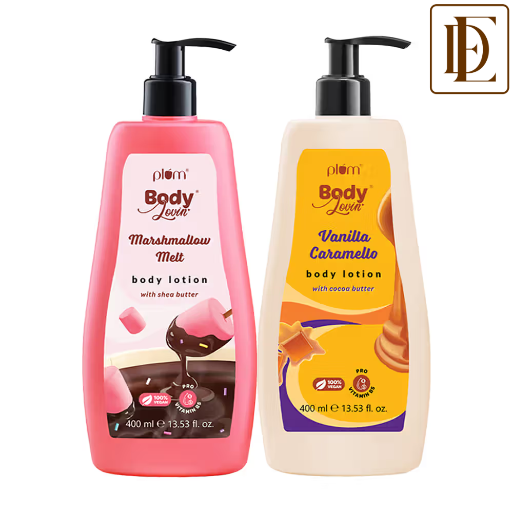 Plum BodyLovin’ Deliciously Moisturising Body Lotion Duo Vanilla Caramello & Marshmallow Melt