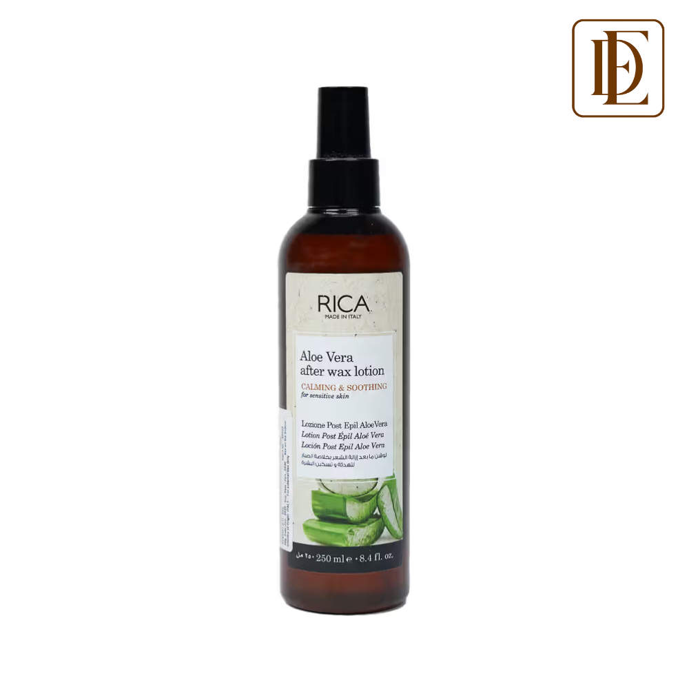 Rica Aloe Vera After Wax Lotion For Sensitive Skin With Sun Flower Oil, Jojoba Oil & Vitamin E