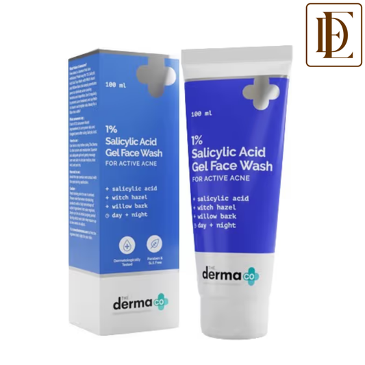 The Derma Co 1% Salicylic Acid Face Wash for Active Acne with Salicylic Acid & Witch Hazel