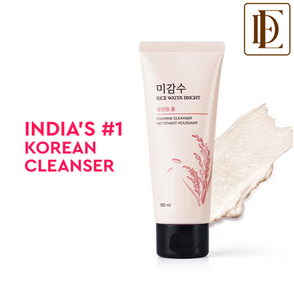 The Face Shop Rice Water Bright Korean Cleanser - Best Face Wash for Even Tone & Glowing Skin