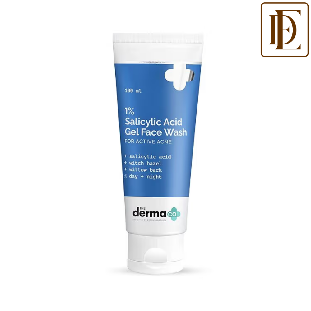 The Derma Co 1% Salicylic Acid Face Wash for Active Acne with Salicylic Acid & Witch Hazel