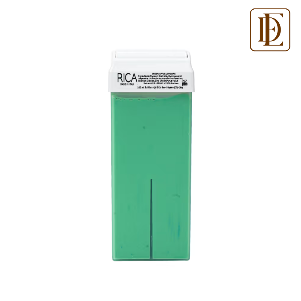 Rica Green Apple Liposoluable Wax Refill For Sensitive Skin With Glyceryl Rosinate & Beeswax