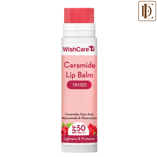 Wishcare Tinted Ceramide Lip Balm with SPF50 PA+++ - Kojic Acid & Niacinamide - For Lip Lightening