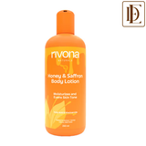 Rivona Naturals Honey And Saffron Brightening Body Lotion With Niacinamide For Dry Skin