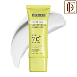 Hyphen Matte Max Velvet Touch Sunscreen SPF70+PA++++ Sweat & Water Resistant 12hr UV Protection