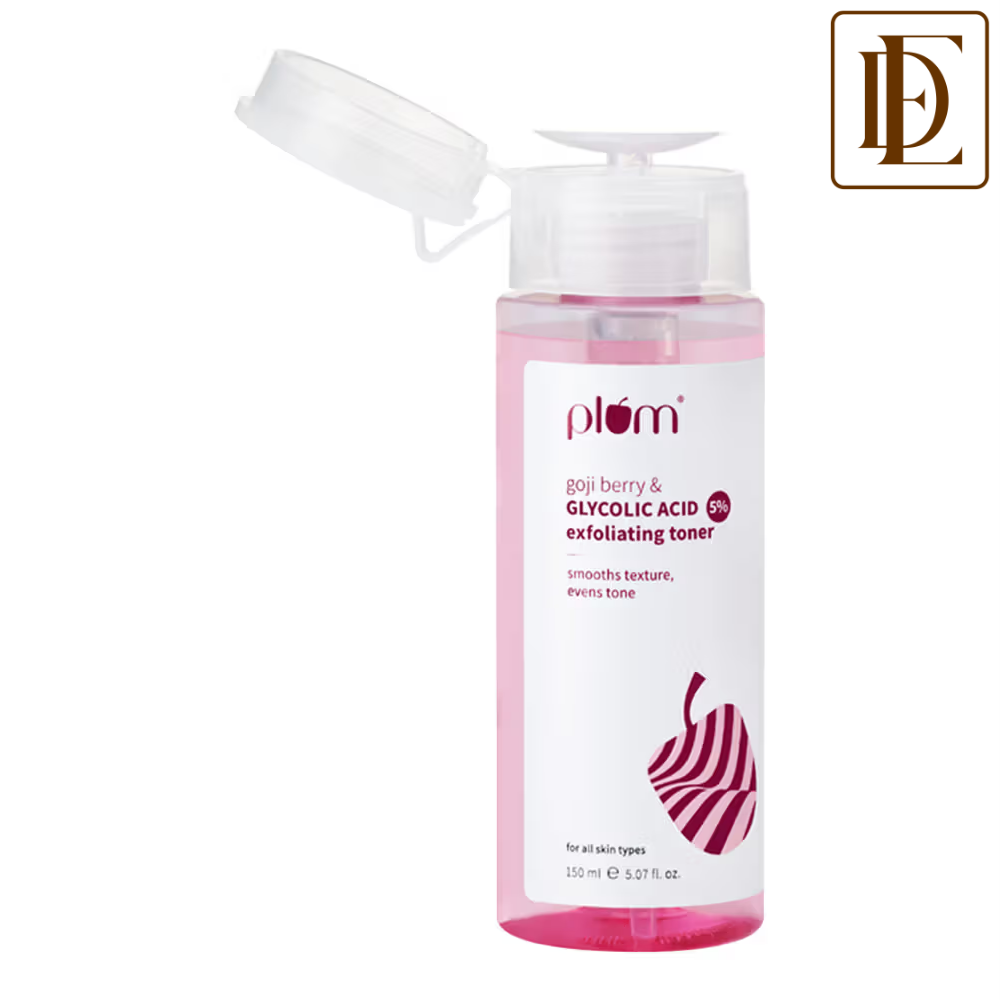 Plum 5% Glycolic Acid & Goji Berry Exfoliating Toner for textured skin
