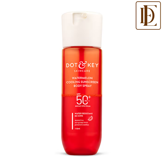 Dot & Key Watermelon Cooling Sunscreen Body Spray In-Vivo Tested SPF 50+ PA+++, Easy Re-application