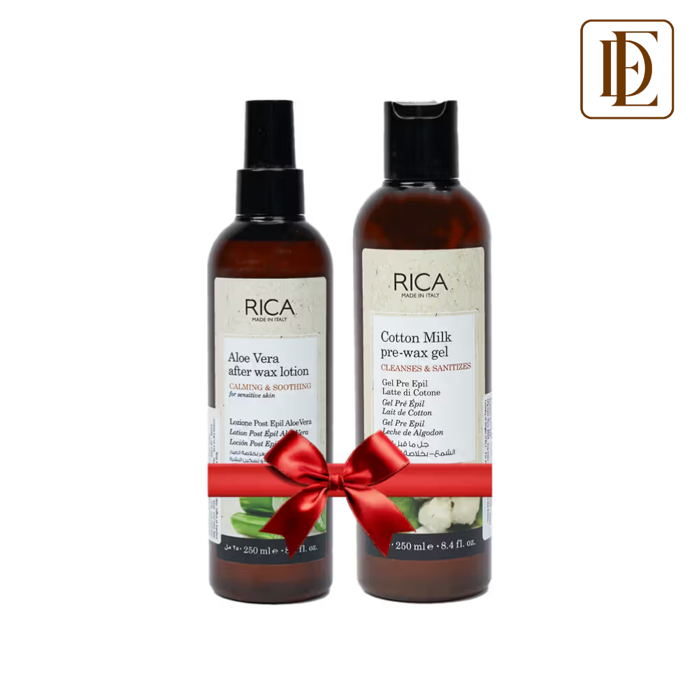 Rica Aloe Vera After Wax Lotion & Rica Cotton Milk Pre Waxing Gel