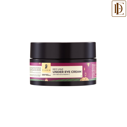Pilgrim Red Vine, Retinol & Vitamin C Under Eye Cream for dark circles for women & men| Dark circle remover cream