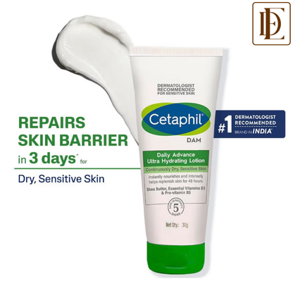 Cetaphil Dam Daily Advance Ultra Hydrating Lotion With Shea Butter & Niacinamide Sensitive Skin