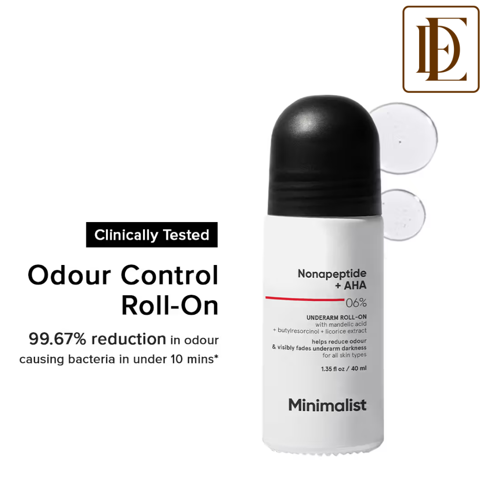 Minimalist Nonapeptide + AHA 06% Underarm Roll On For Odour-Free & Even Skin Tone