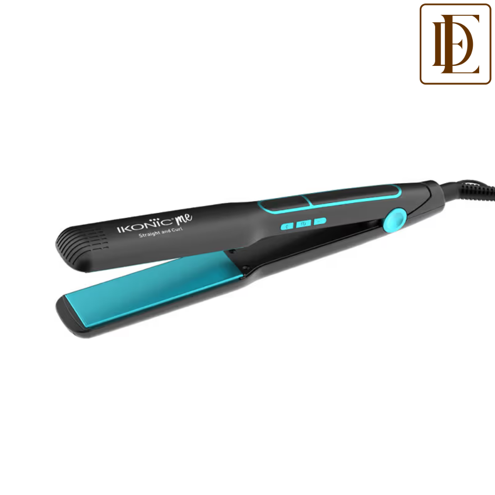 Ikonic Me 2 In 1 Straight And Curl Wide - Black & Teal