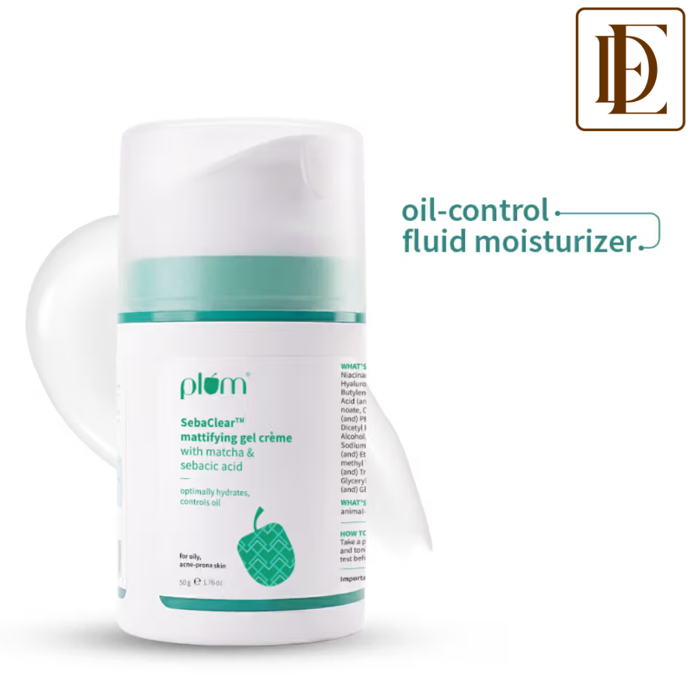 Plum SebaclearTM Mattifying Gel Crème With Matcha & Sebacic Acid