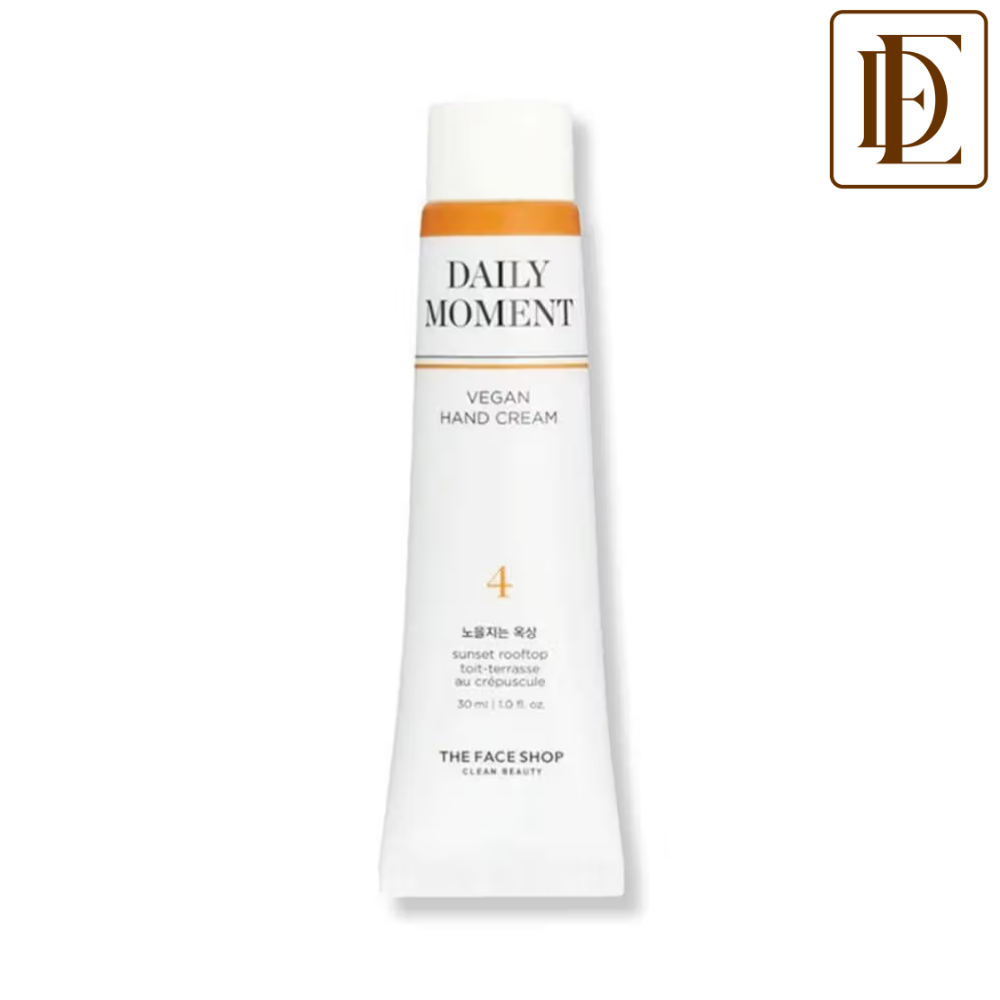 The Face Shop Non-Greasy Korean Vegan Hand Cream - Sunset Rooftop With Hyaluronic Acid