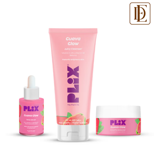 Plix Guava Glow Regime With Cleanser, 10% Vitamin C Serum & Moisturizer