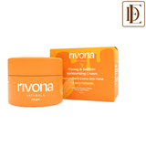 Rivona Naturals Honey And Saffron Face Moisturizing Cream For Bright Glowing Skin, Fades Dark Spots