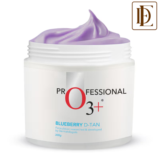 O3+ Blueberry D-TAN Face Pack for Tan Removal & Glowing Skin - Detan Mask for Dry Skin