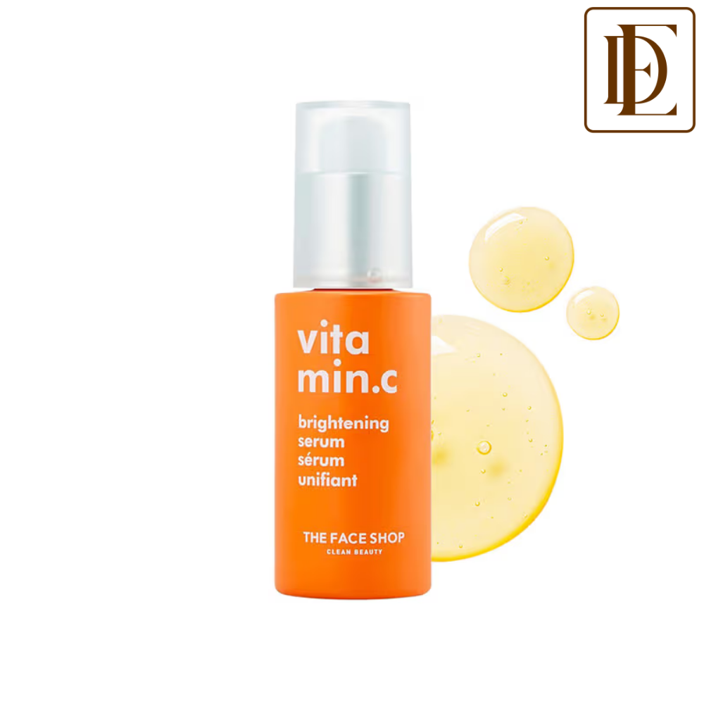 The Face Shop 98% Pure Vitamin C Brightening Korean Serum with Niacinamide & Hyaluronic Acid