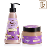 Plum BodyLovin' Vanilla Vibes Scrub & Shower Body Polishing Duo