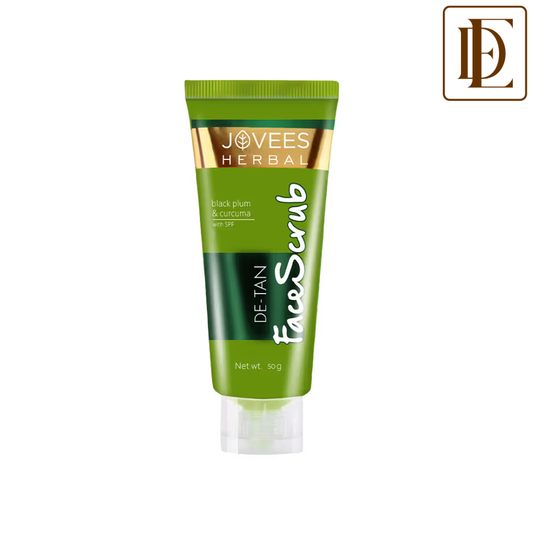 Jovees De-Tan Face Scrub (Black Plum & Curcuma) With Spf