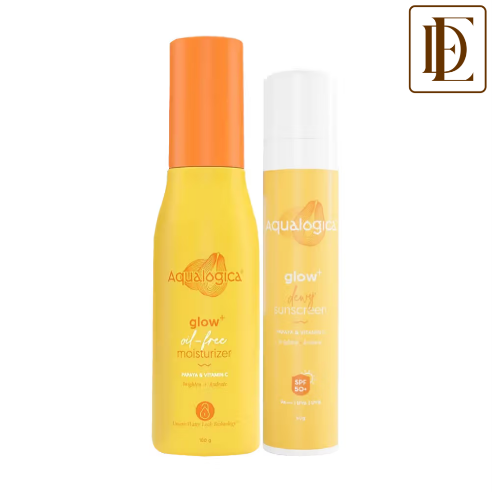 Aqualogica Glow Sunscreen + Oil Free Moisturizer Combo