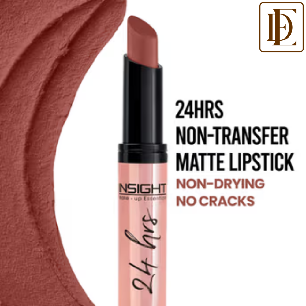 Insight Cosmetics 24 Hrs Non Transfer Matte Lipstick, Creamy Texture Matte Finish, Waterproof