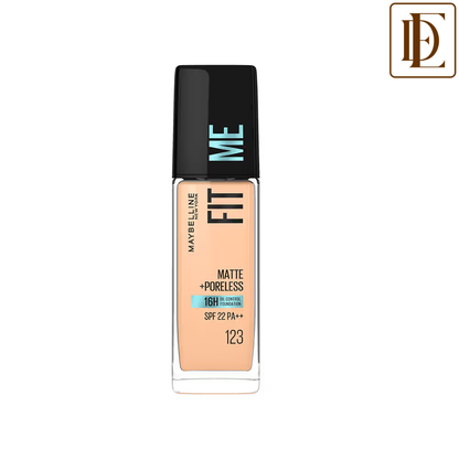 Maybelline New York Fit Me Matte+Poreless 16H Oil Control Foundation With SPF 22