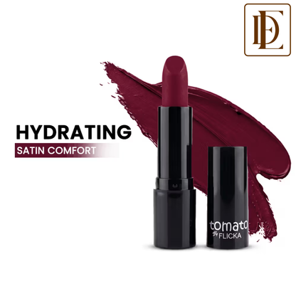 Flicka Tomato Bullet Lipstick Long Lasting Lightweight Intense Pigment Rich Matte Finish