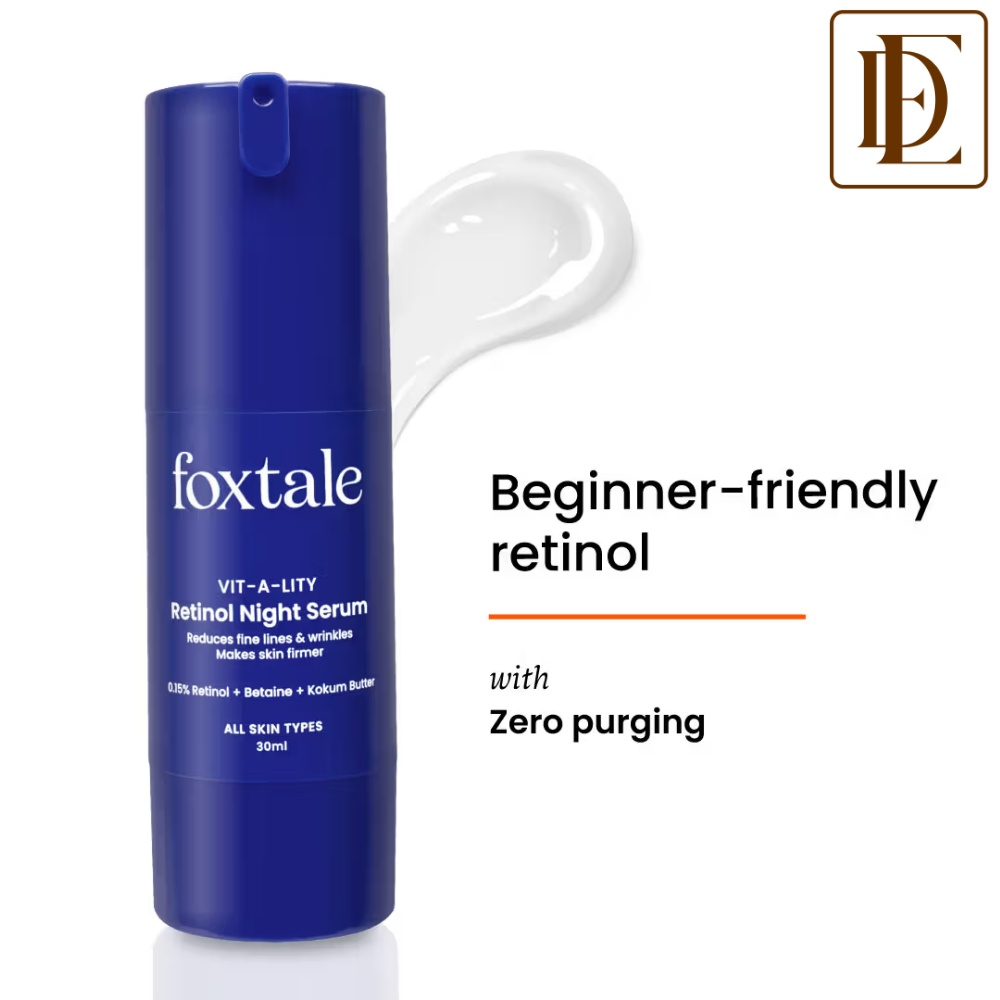 Foxtale 0.15% Retinol Face Serum for Collagen Boost, Anti-Aging, Treats Fine Lines & Wrinkles