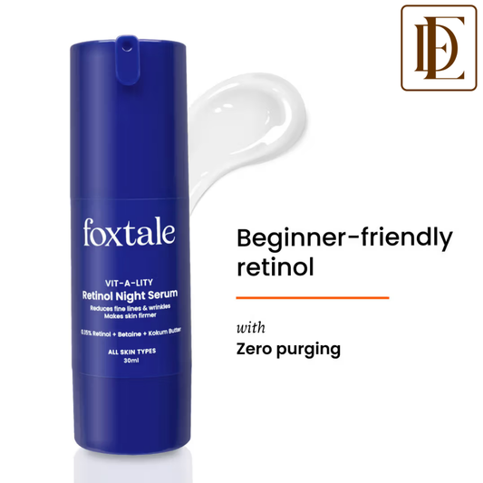 Foxtale 0.15% Retinol Face Serum for Collagen Boost, Anti-Aging, Treats Fine Lines & Wrinkles