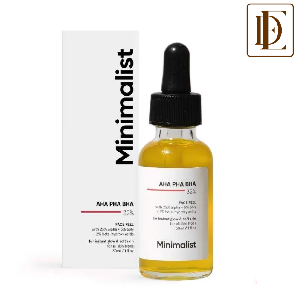 Minimalist 25% AHA + 5% PHA + 2% BHA Exfoliating Peel Solution For Instant Glow & Soft Skin
