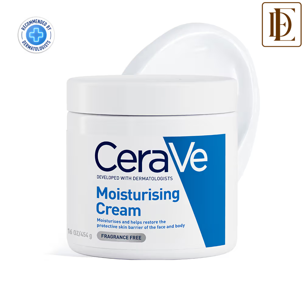 CeraVe Moisturizer For Dry Skin, Barrier Repair Cream with Ceramides, Dermatologist recommended