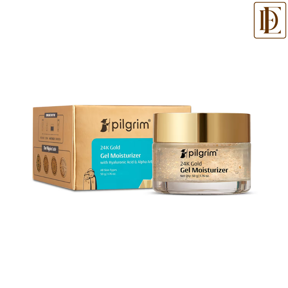 Pilgrim 24k Gold Gel Moisturizer With Hyaluronic Acid & Alpha Arbutin