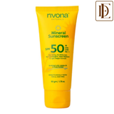 Rivona Naturals Mineral Sunscreen SPF 50 PA+++ Non-Sticky And No White Cast For All Skin Types