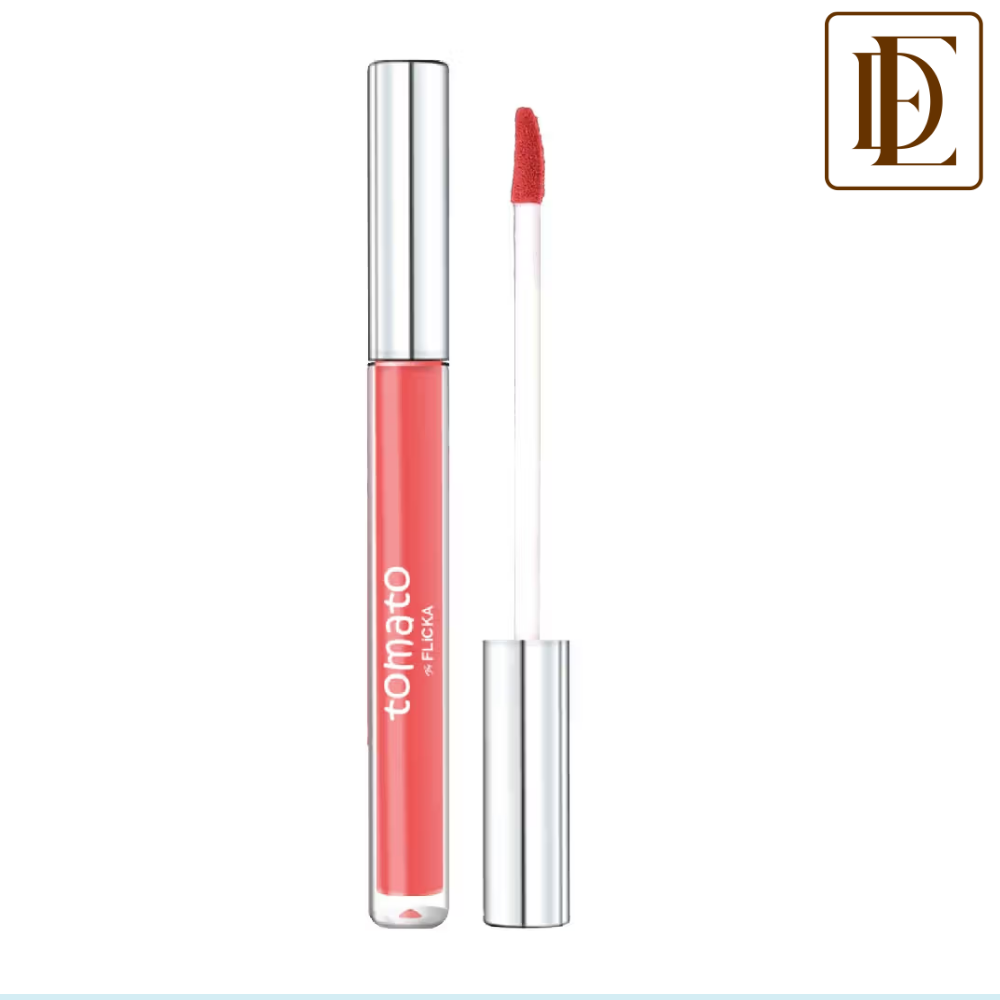 Flicka Tomato Liquid Lipstick Rich Matte Long Lasting Intense Pigment Smudgeproof