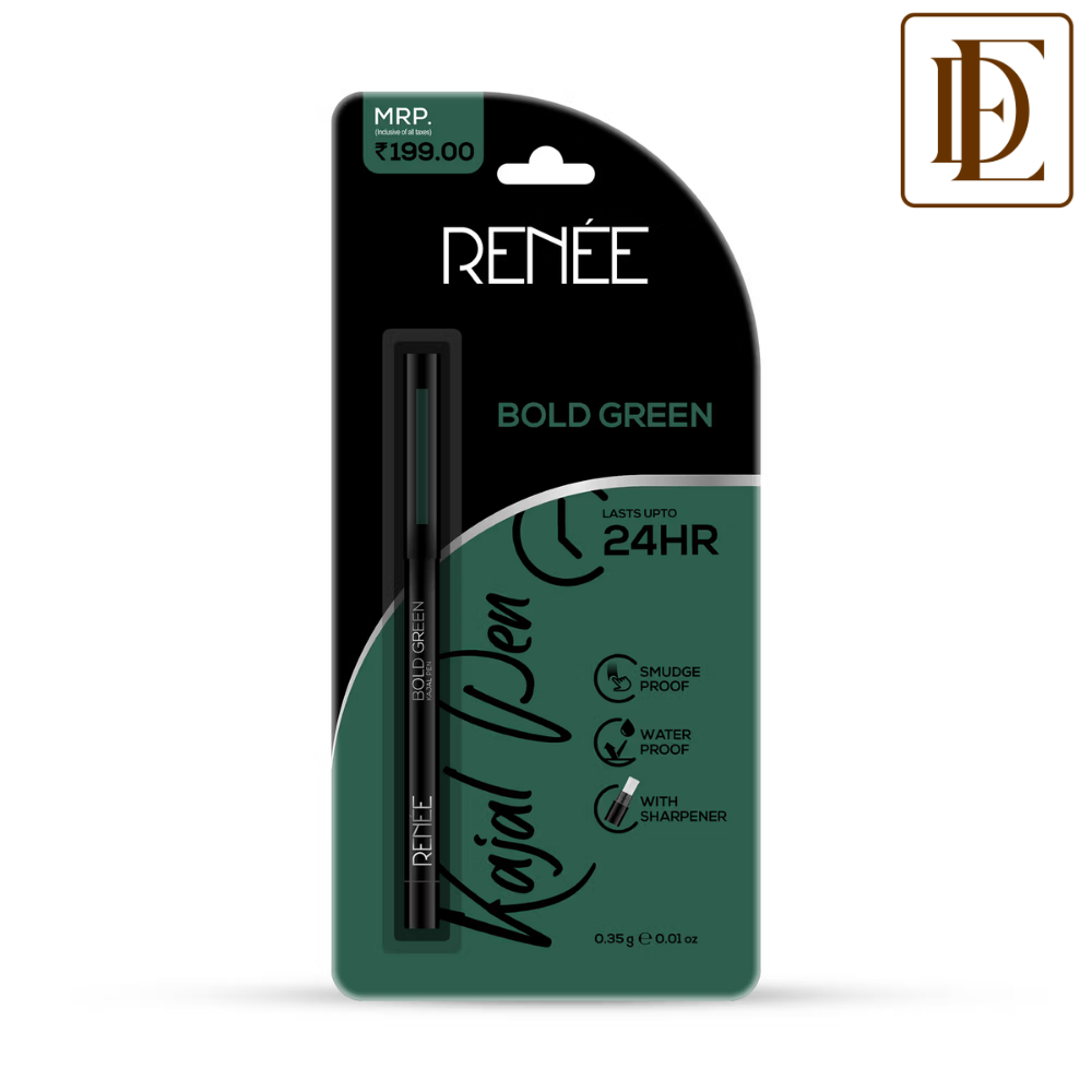 Renee Cosmetics Kajal Pen With Sharpener - Bold Green