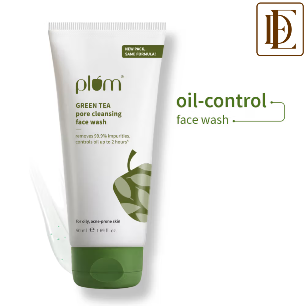 Plum Green Tea Pore Cleansing Gel Face Wash With Glycolic Acid - Fights Acne & Oil For Clear Skin