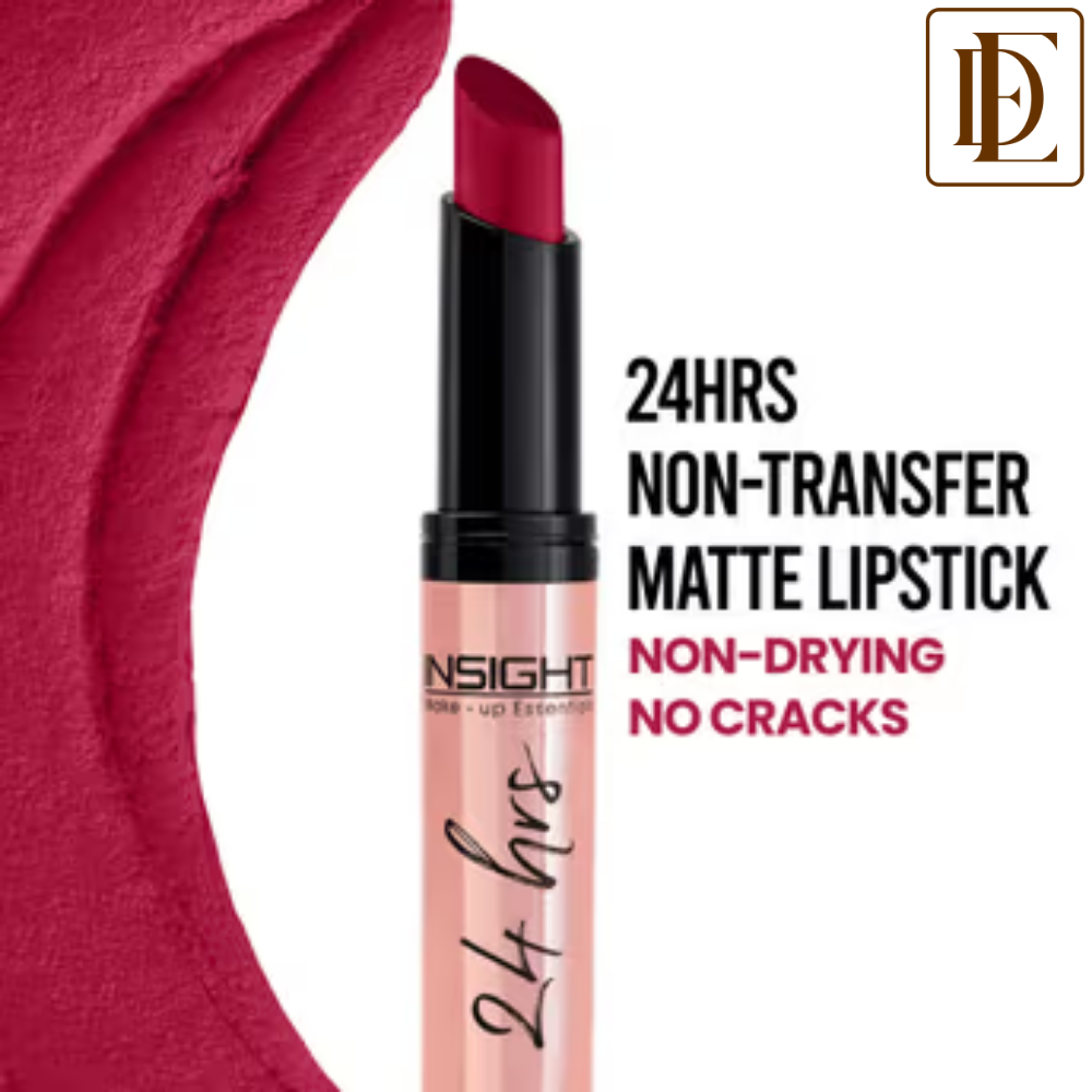 Insight Cosmetics 24 Hrs Non Transfer Matte Lipstick, Creamy Texture Matte Finish, Waterproof