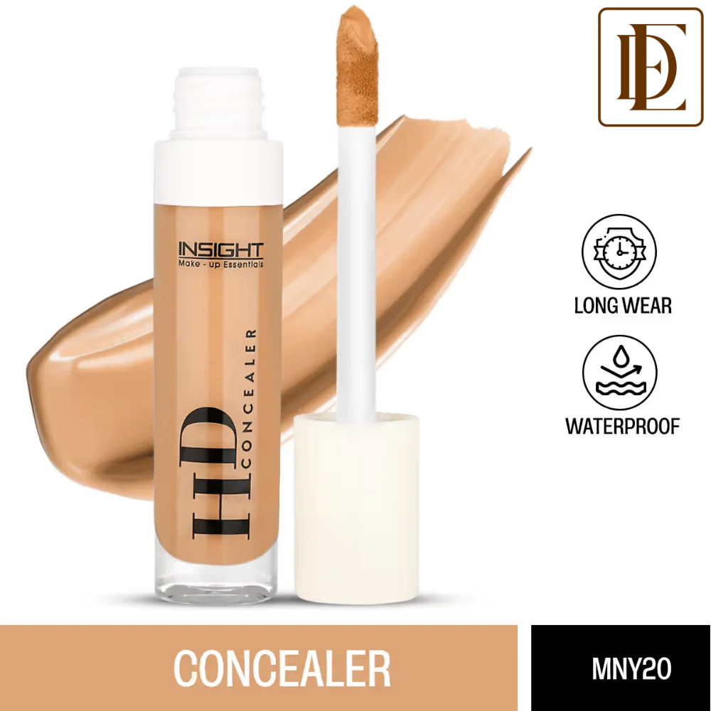 Insight Cosmetics Hd Concealer, Crease Resistant & High Coverage Long Wear Waterproof Formula