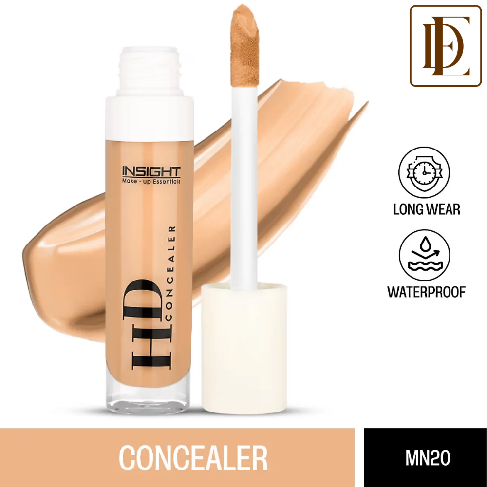 Insight Cosmetics Hd Concealer, Crease Resistant & High Coverage Long Wear Waterproof Formula