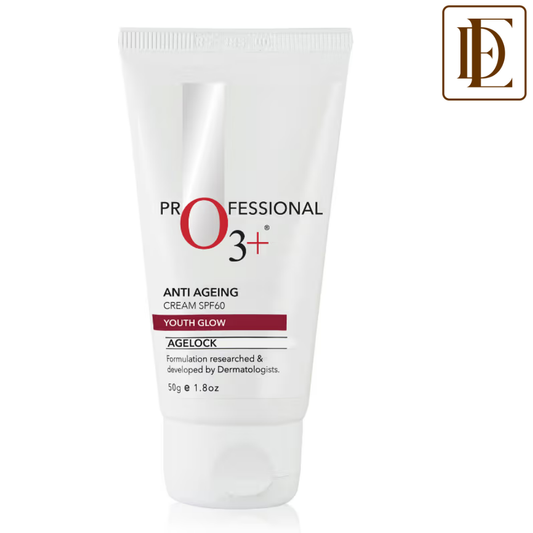 O3+ Agelock Anti Ageing Youth Glow Sunscreen Cream SPF 60