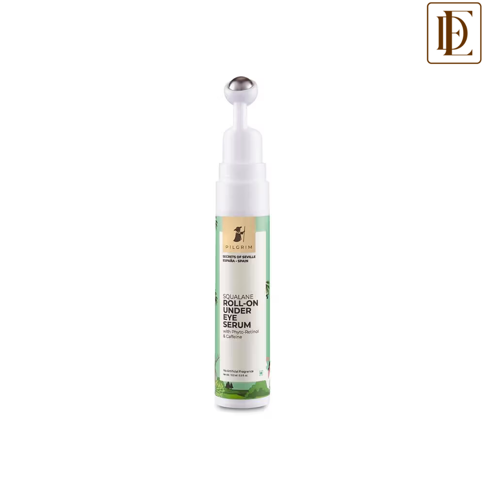 Pilgrim Squalane Roll-On Under Eye Eream Serum with Phyto-Retinol & Caffeine