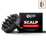 Beardo Black Hair Scalp Massager Brush With Soft Silicone Bristles