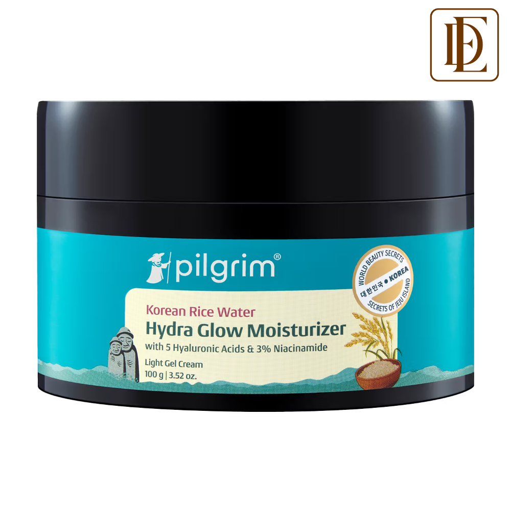Pilgrim Korean Rice Water Hydra Glow Light Gel Moisturizer for 5x Hydration & Korean Glass Skin Glow