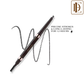 Insight Cosmetics Smudge Free Eyebrow Pencil, 2 In1 Define & Blend,12hrs Long Lasting