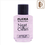 Flicka Neat & Clean Nail Polish Remover Easy Apply Acetone Free & Enriched With Vitamin E