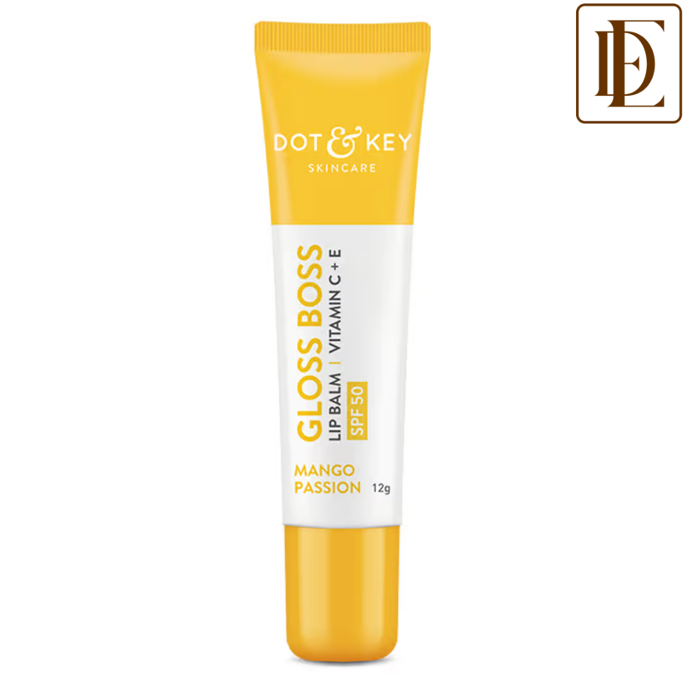 Dot & Key Gloss Boss Brightening Lip Balm SPF 50+ PA+++, With Vitamin C + E,Watermelon Cool