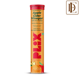 Plix Apple Cider Vinegar Effervescent Tablet with Vitamin B6 & B12 - Orange